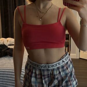 AYBL Red/Pink Crop Top